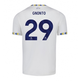 Billige Fotballdrakt Leeds United Wilfried Gnonto #29 Replika Hjemmedrakt 2025-26 Kortermet